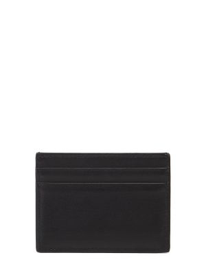 Kožená peněženka s potiskem Dolce & Gabbana černá