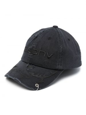 Czarna czapka z daszkiem z dziurami Misbhv