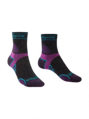 Sportske čarape od merino vune Bridgedale ljubičasta