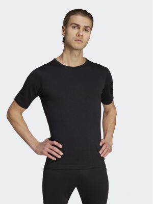 Černé slim fit termoaktivní spodní prádlo z merino vlny Adidas