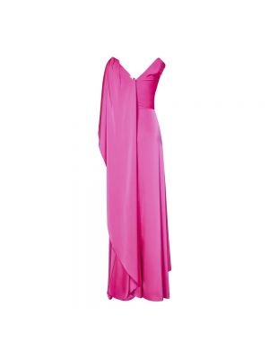 Sukienka długa Rhea Costa różowa