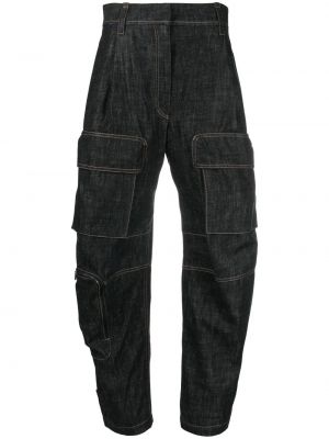 Jeans a vita alta Brunello Cucinelli nero