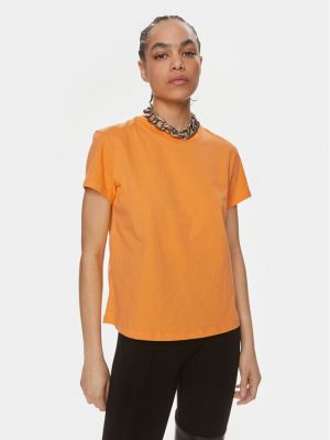 Priliehavé tričko Patrizia Pepe oranžová