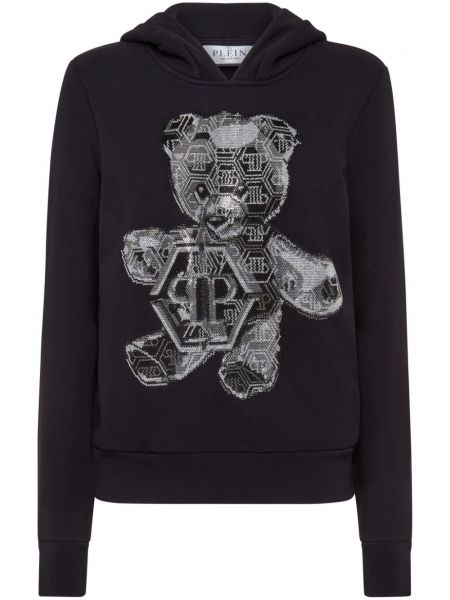 Oversized huppari Philipp Plein musta