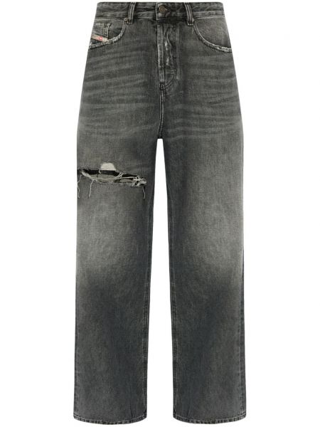 Lavtaljet flared jeans Diesel sort