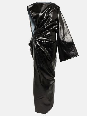 Ασύμμετρη μάξι φόρεμα Rick Owens μαύρο