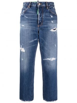 Rippet stretch jeans Dsquared2 blå