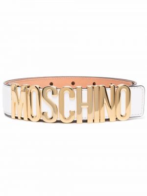 Spenne belte Moschino hvit