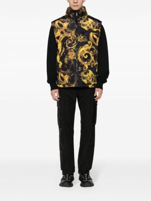Beidseitig tragbare jeansweste mit print Versace Jeans Couture