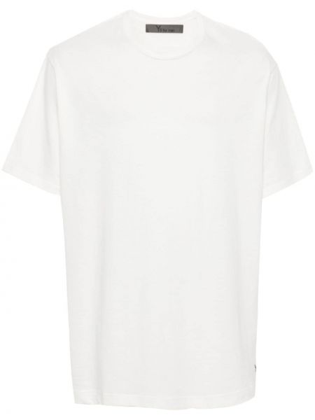 T-shirt en coton à imprimé Y's blanc