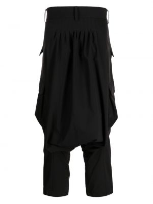 Plisované kalhoty Fumito Ganryu černé
