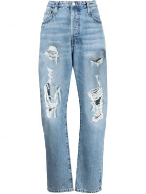 Roztrhané džínsy s rovným strihom Frame
