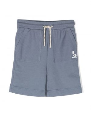 Pantaloncini sportivi ricamati Bonpoint blu