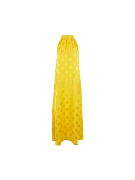 Sukienka długa Crida Milano żółta
