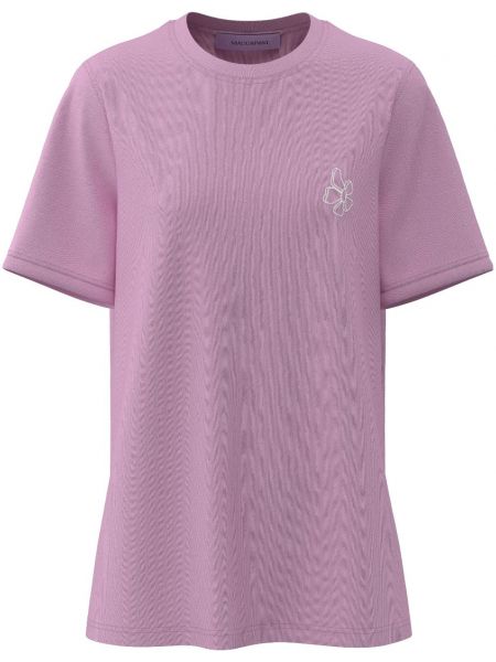 Kokvilnas t-krekls Margherita Maccapani rozā