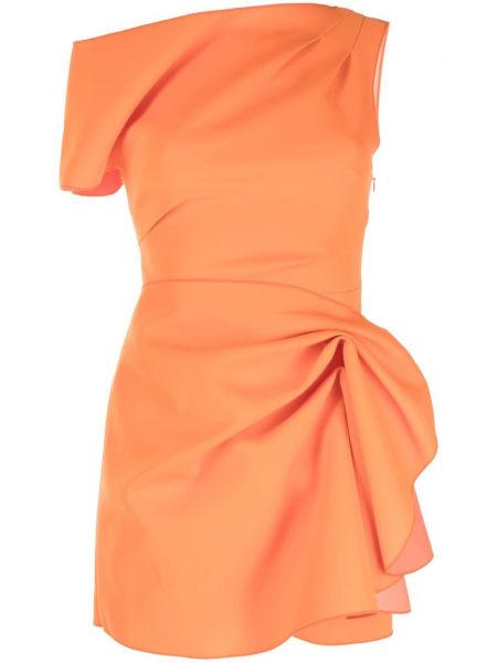 Drapované šaty Acler oranžové