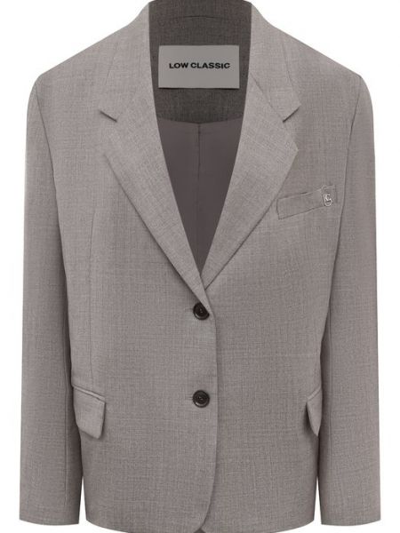 Классический пиджак Low Classic серый