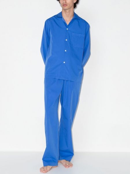Chemise avec manches longues Tekla bleu