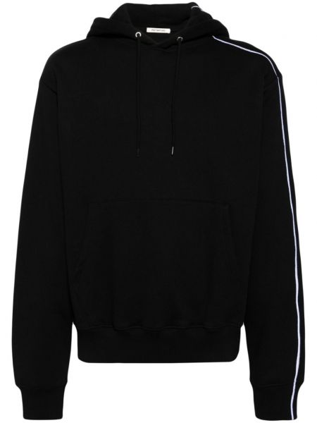 Prugasta hoodie s kapuljačom Peter Do crna
