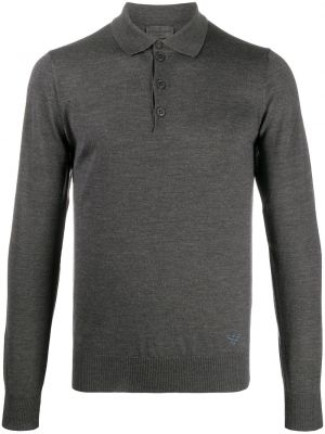Polo marškinėliai Emporio Armani pilka