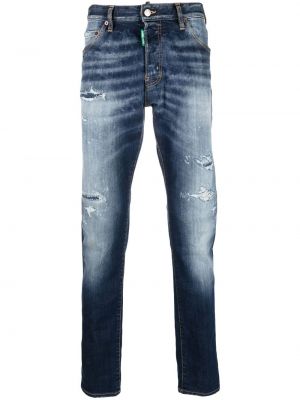 Nødlidende jeans med normal passform Dsquared2 blå