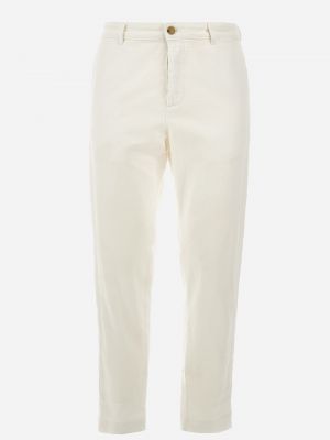Bavlněné kalhoty La Martina bílé