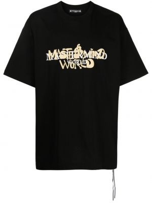 Βαμβακερή μπλούζα με σχέδιο Mastermind World μαύρο