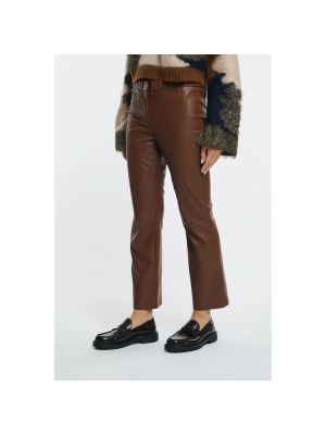 Pantalones bootcut Semicouture marrón