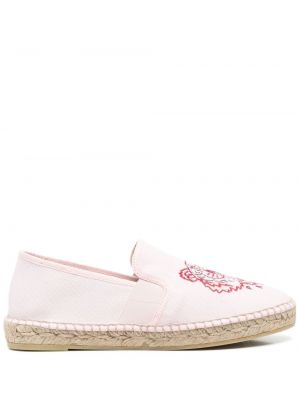 Tigerstripete trykt espadrillos Kenzo rosa