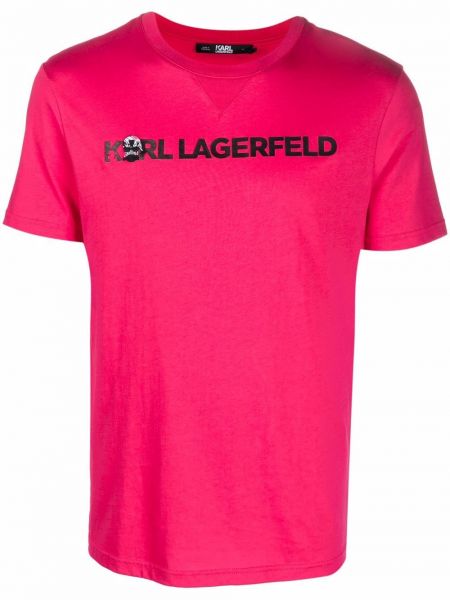 Sebra-trykk t-skjorte Karl Lagerfeld rosa