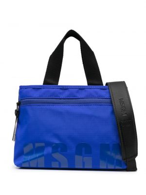 Nakupovalna torba s potiskom Msgm modra