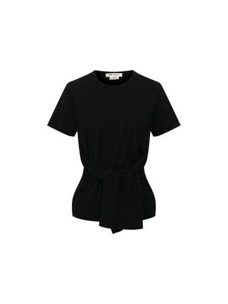 Хлопковая футболка Comme Des Garçons, черная