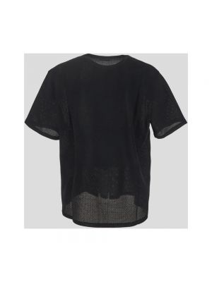 Camiseta de malla Alexander Mcqueen negro