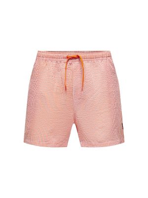 Bermudas a rayas Only & Sons rojo