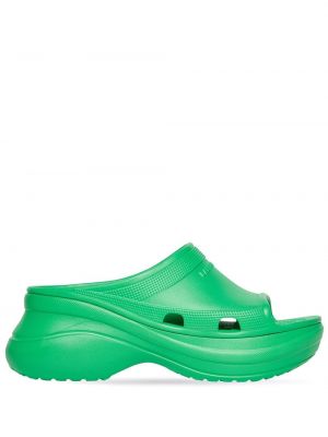 Pantofi sport slip-on cu pană slip-on Balenciaga verde