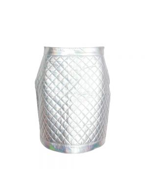 Mini spódniczka Balmain Pre-owned srebrna