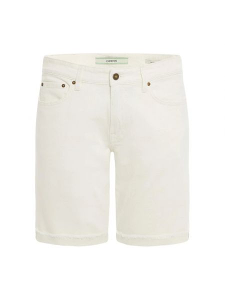 Szorty jeansowe Guess białe