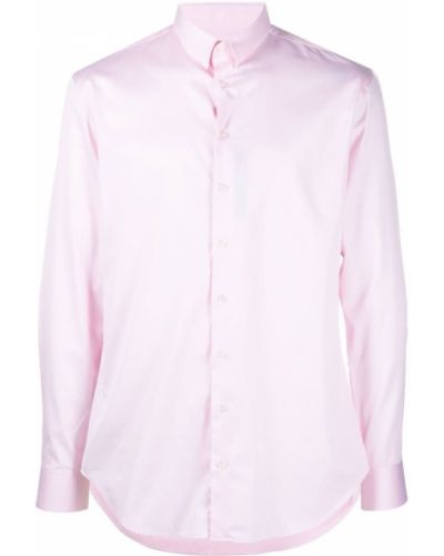 Hemd aus baumwoll Giorgio Armani pink