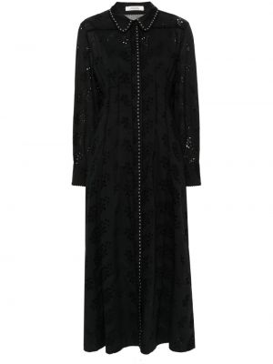 Robe mi-longue en coton Dorothee Schumacher noir