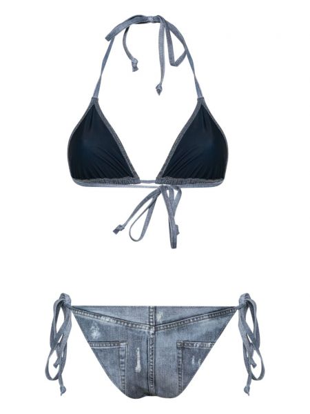Bikini mit print Acne Studios blau