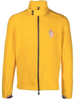 Fleecová bunda na zip Moncler žlutá