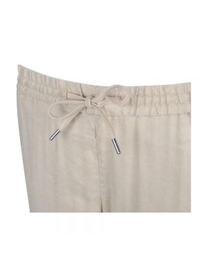 Pantalones de chándal de lino Gant beige