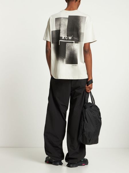 Džerzej bavlnené tričko s potlačou A-cold-wall* čierna