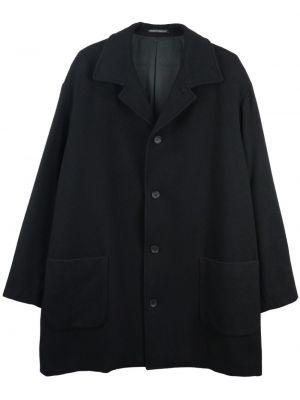 Płaszcz filcowy Yohji Yamamoto czarny