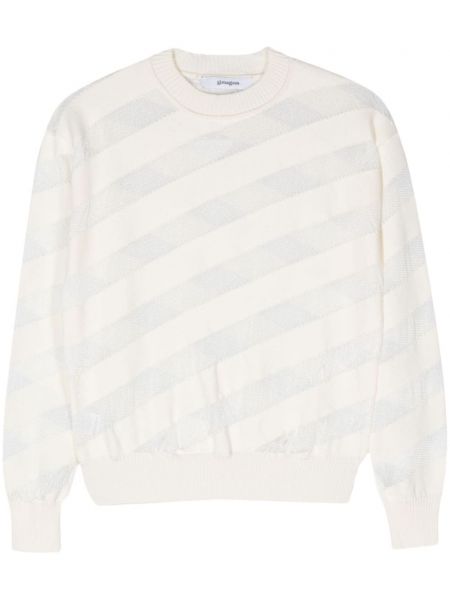 Прозрачен пуловер Gimaguas бяло