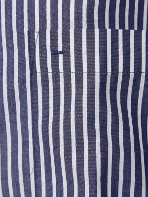 Camisa de algodón a rayas Matteau azul