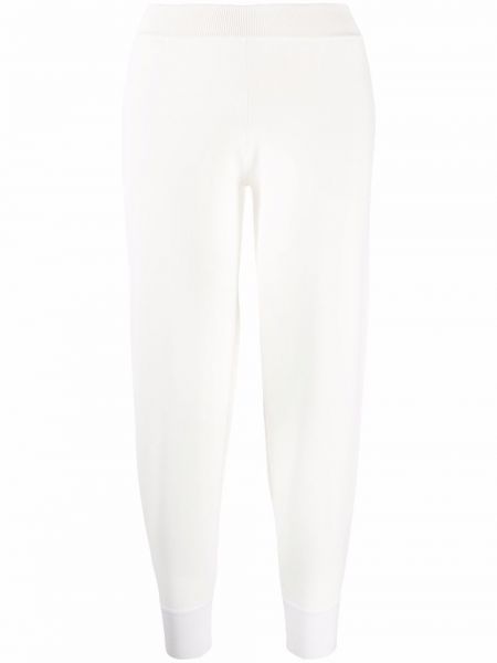 Pantalones de chándal de punto Stella Mccartney blanco