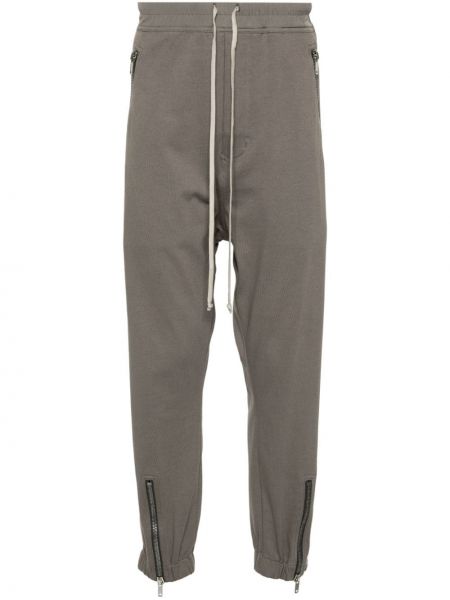 Bavlněné sportovní kalhoty Rick Owens šedé
