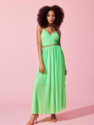 Plisované šaty Only zelené