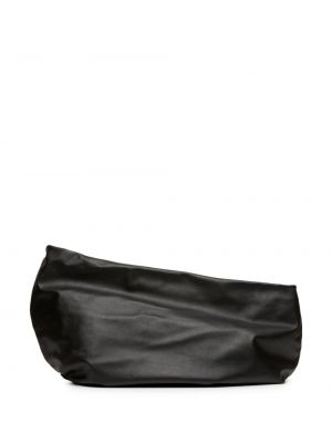 Usnjena torbica za čez ramo Marsell črna